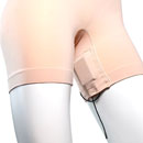 URSA STRAPS SHORTIES Inner leg pouch/lower back pouch, small, beige
